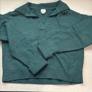 J. Crew Blue Cowl & Turtlenecks Sweater